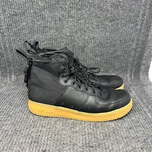 Nike Air Force 1 SF AF1 Mid Black Gum Leather Shoes Mens Size 11 917753-003